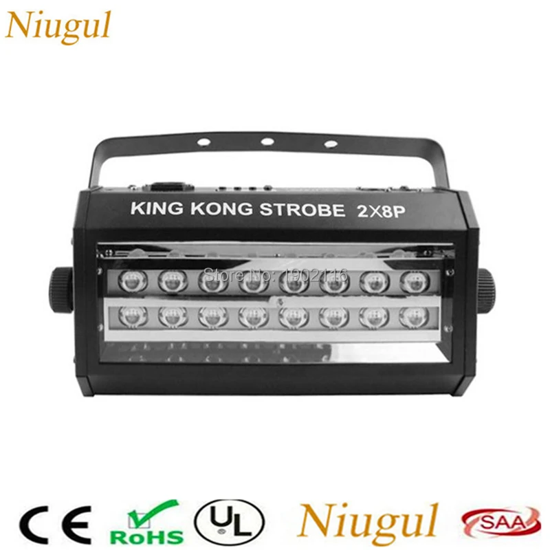  Disco DJ 400W LED Strobe Light 2X8P 16p DMX512/Auto/Sound Control 400W White LED Flash Light Strobo