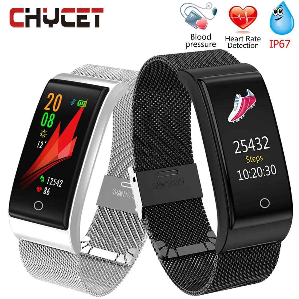 Rastreador de Fitness Arterial à Prova Monitor de Freqüência Mulher para Adulto Chycet Relógio Pressão Água Ip67 Gps Cardíaca Inteligente Pulseira Medição Dip67