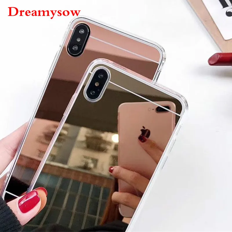 

Soft Silicone Mirror Case for Xiaomi Mi 8lite F1 5X A1 Redmi Note 7pro ShockProof Cover For Redmi 5A 5plus 3S 4X Note 5 6 pro