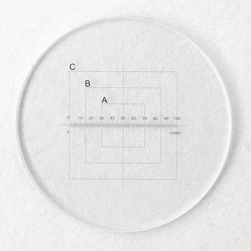 Diameter 20.4 mm Microscope Ocular Micrometer Reticle Scale Calibration for Olympus CX31 Biological Microscope Eyepiece