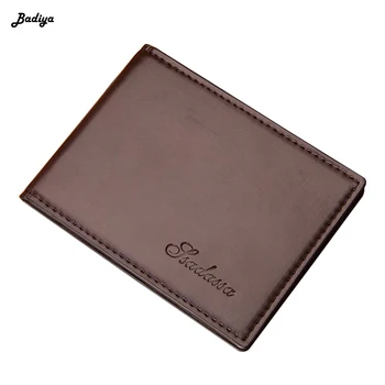 

Fashion PU Leather Male Purse Card Holder Solid Color Short Men Wallets Casual Man Hasp Wallet Coin Bag Driver License Holder