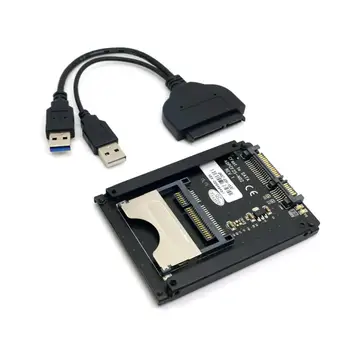 

10pcs/lot SATA 22Pin to USB 3.0 to CFast Card adapter 2.5" Hard Disk Case SSD HDD for PC