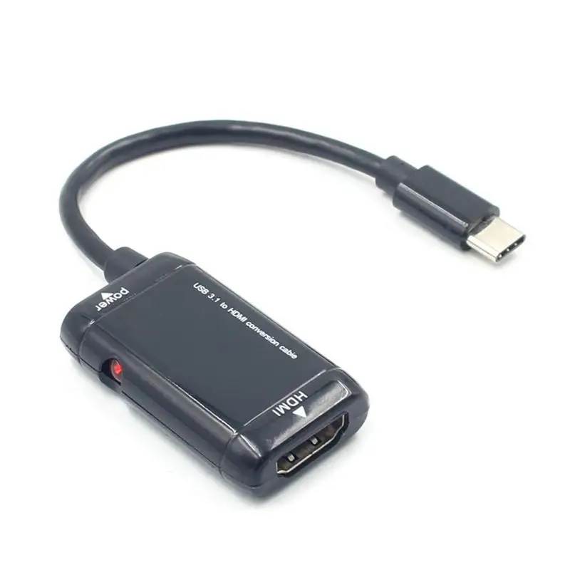 USB-C type C к HDMI адаптер USB 3,1 кабель для MHL Android телефон планшет черный