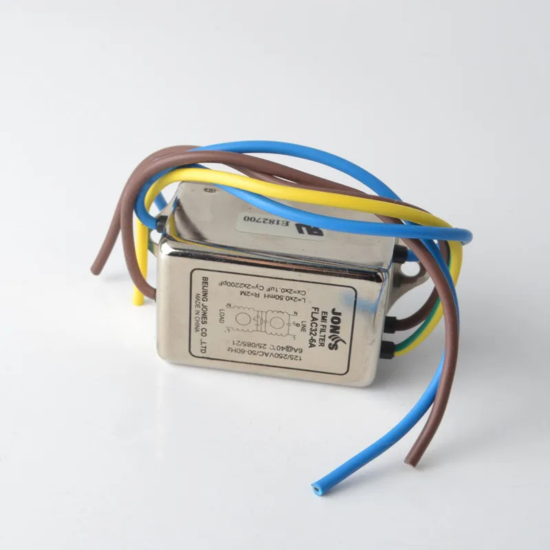 FLAC32 6A однофазный сетевой фильтр EMI 6А разъем|connector|connector powerconnector ph |