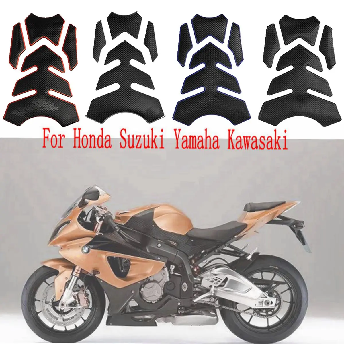 

Universal Motorcycle Oil Tank Decals Stickers Cover Pad Protector For Honda for Suzuki for Yamaha for Kawasaki