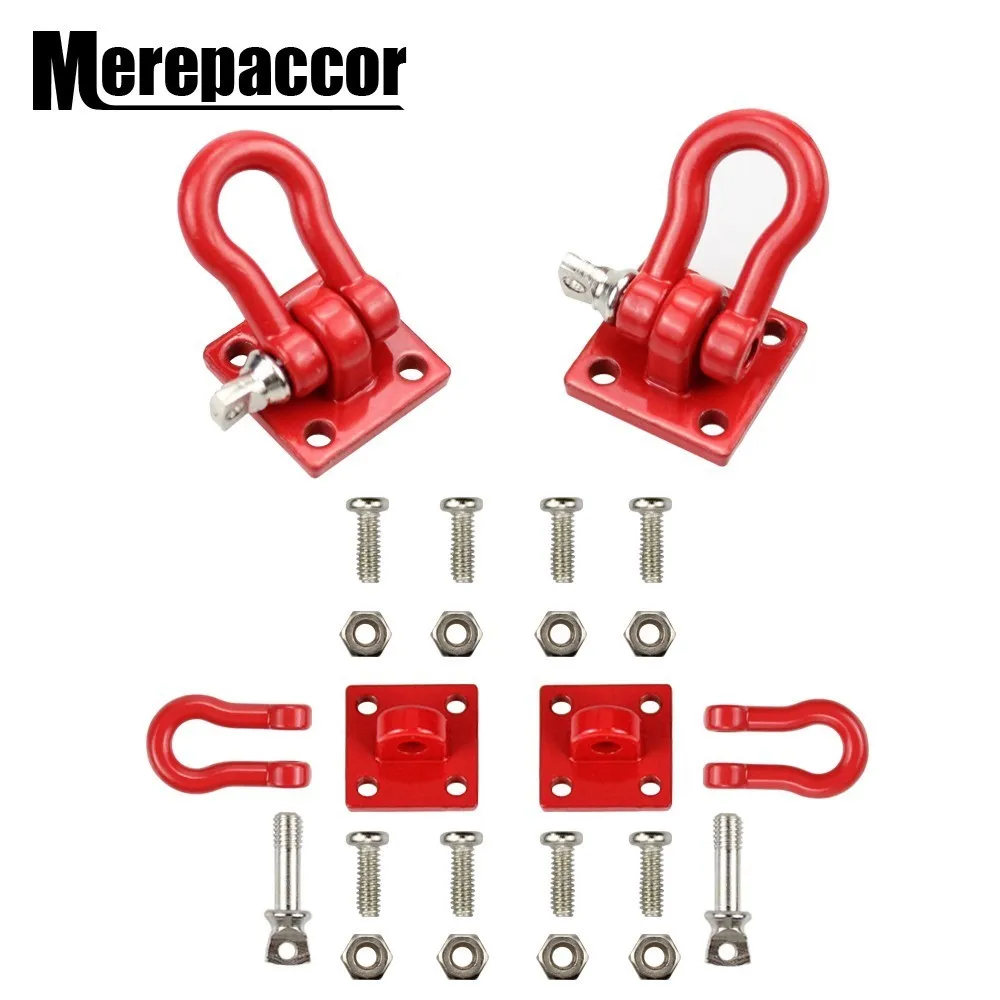 

MEREPACCOR Rc Rock Crawler 1:10 Accessory Tow Hook For Axial Wraith Scx10 90046 90047 D90 D110 Tf2 Tamiya Cc01 Traxxas Trx-4