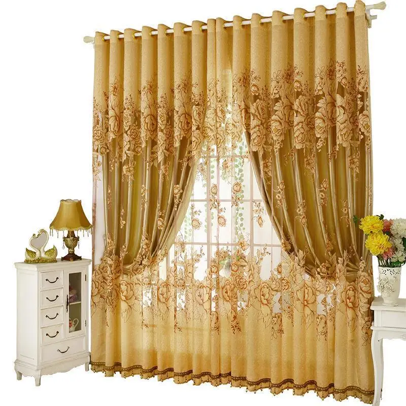 

Modernas Bedroom Blackout European Visillos Firanki De Luxo Para Sala Rideaux Pour Le Salon For Living Room Cortinas Curtains