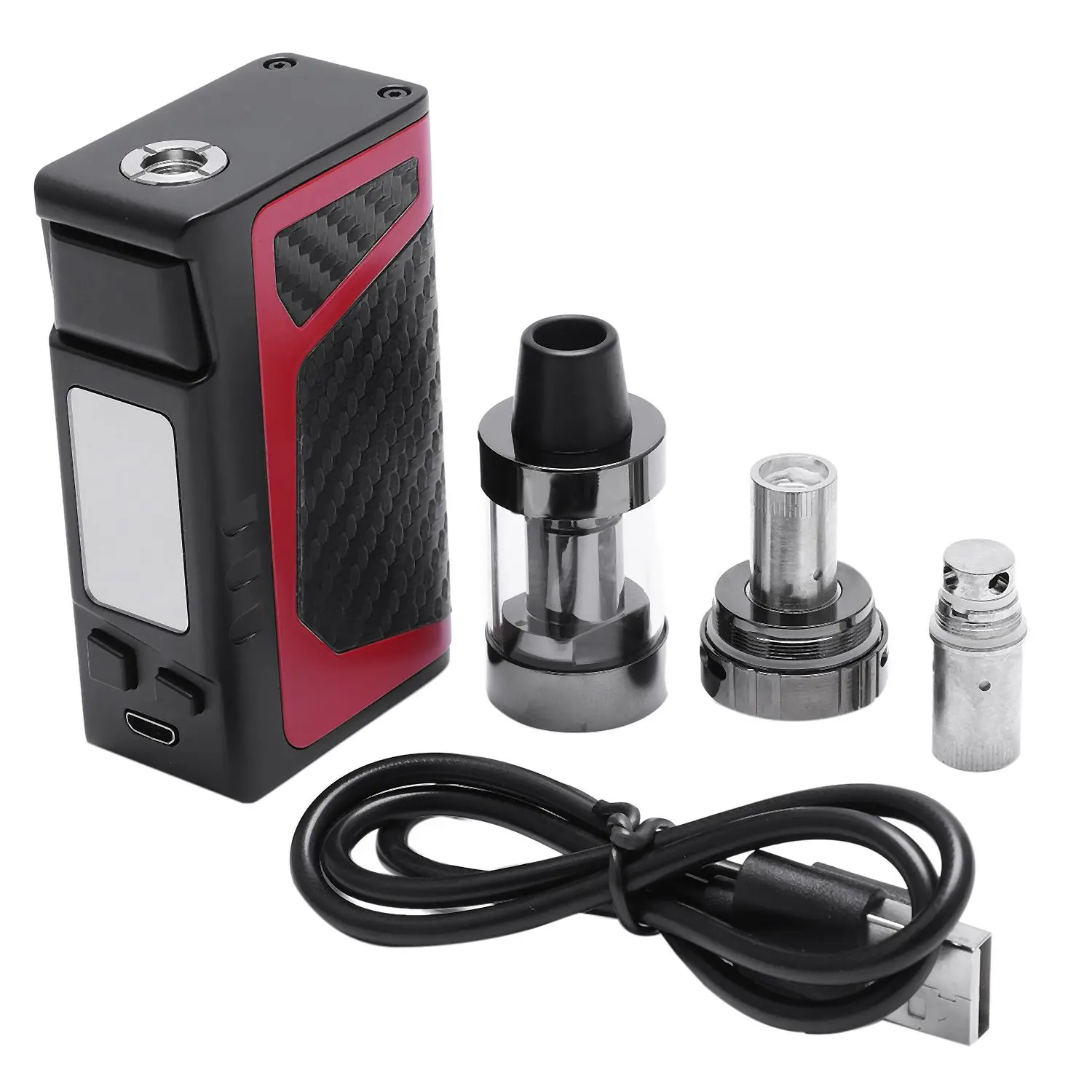 80W Vape Kit 2000mAh Встроенный аккумулятор металлический корпус 510 нить 3 5 мл испаритель
