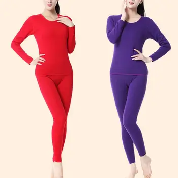 

Plus SizeXXL Winter Thermal Underwear Sets Women Seamless Pant And Top Suit Warm Especially Female Velvet Thick Women's Intimate