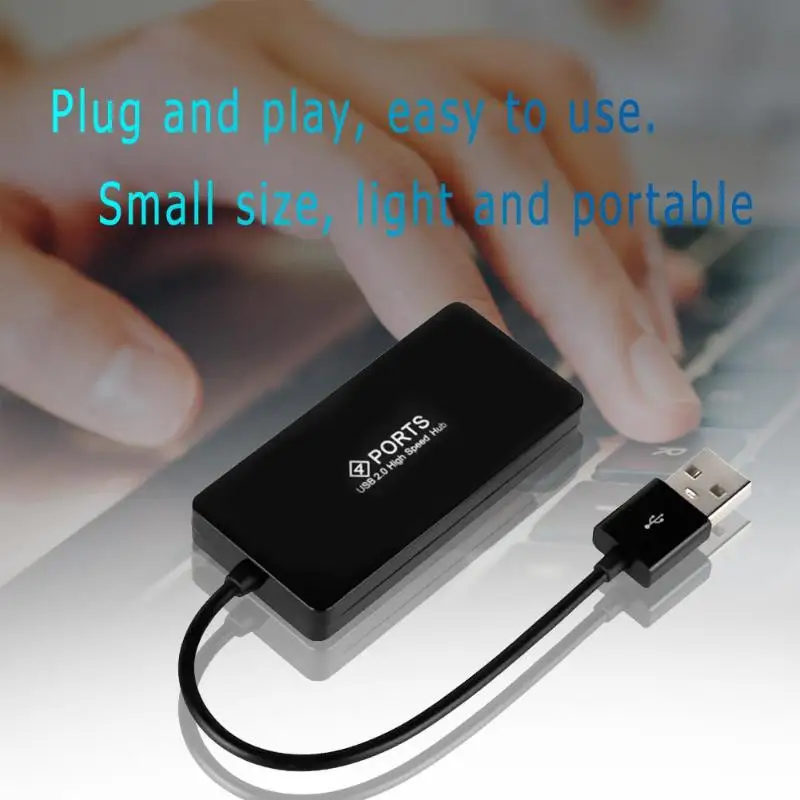 4 порта USB 2,0 концентратор переходник разветвитель конвертер кабель для ПК и ноутбуки ноутбука