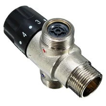 3/4 дюймов DN20 Солнечный термостатический нагреватель смесительный клапан трубы клапан строительные материалы стандартный кран контроль смешивания воды клапан