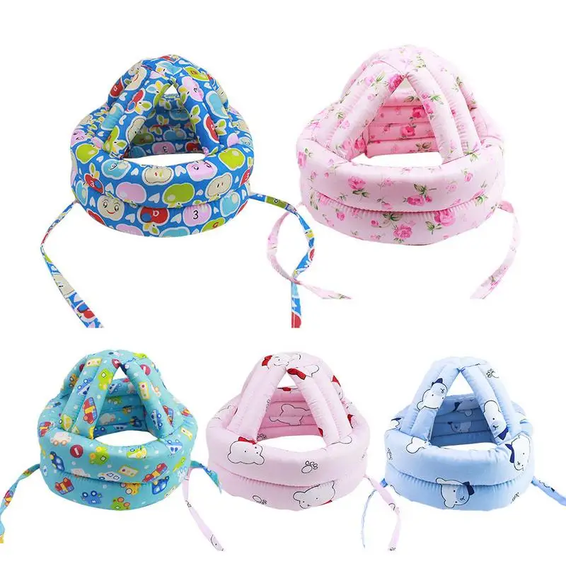 

Adjustable Cartoon Baby Toddler Protective Hat Kids Safety Helmet Soft Headguard Cap To Prevent Bumps Infant Head Safety Cap