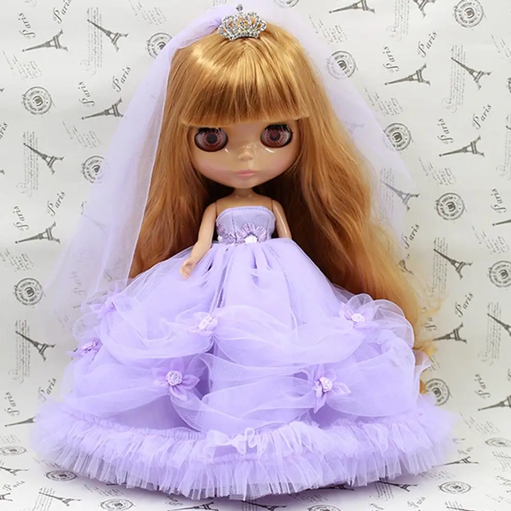 

[wamami] Suitable For 12" Neo Doll Doll Fashion Purple Wedding Dress /