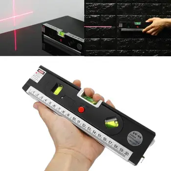 

Laser Level Rule ABS Measuring Tape 3 Line Modes Spirit Laser Profissional Horizontal Vertical Multipurpose Measure Level