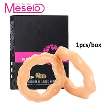 Meselo Man Silicone Foreskin Resistance Ring Reusable Rings Penis Glans Ring Cock Extender Enlargement Cockring Sex Toys For Men