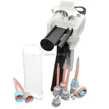 7pcs 10:1 Static Mixer Tip Nozzle Mixing Nozzles + 50ml Resin Cartridge Mixer Tubes + Dispensing Gun Manual Applicator Glue Gun