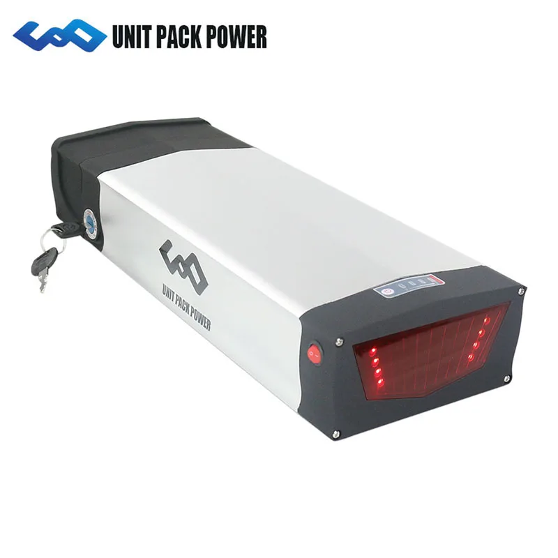

Rear Rack Battery 36V 20Ah 25Ah 27.5Ah 18650 Electric Bicycle Batteries With Taillight for Bafang BBS01 BBS02 500W 350W 250W Kit