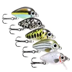 5 шт Crankbait рыболовную приманку 28 мм 2g приманка для карповых плавающей искусственные приманки блесны с тройной крючок рыболовные снасти Box