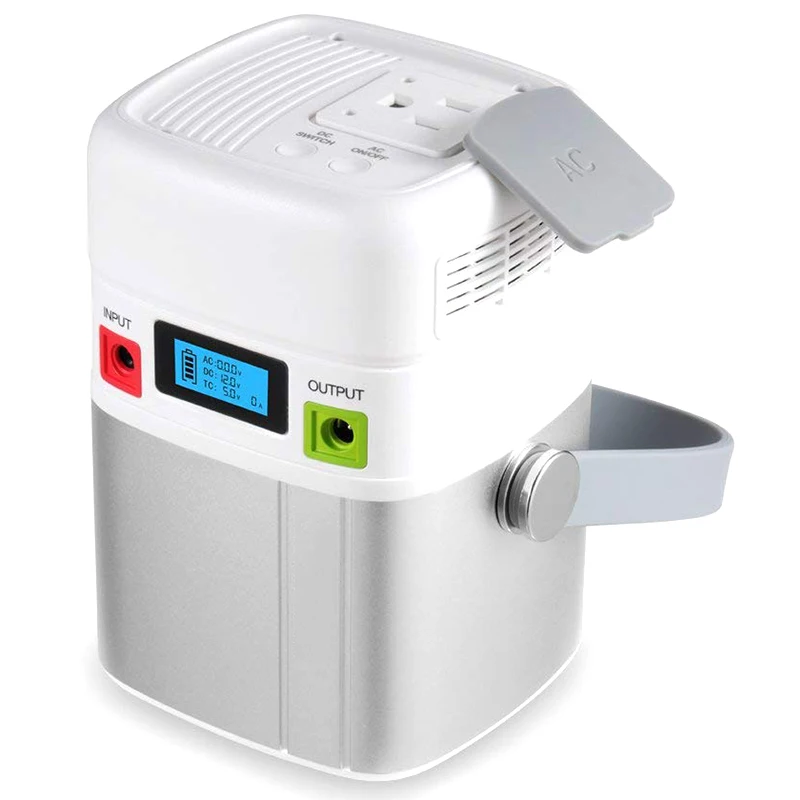 

LIBOVER 31200mAh AC Outlet Portable Charger 120W MAX. Universal Travel Power Bank Built in 5 Plug (2 USB, 1 Type C, 1 dc, 1 AC
