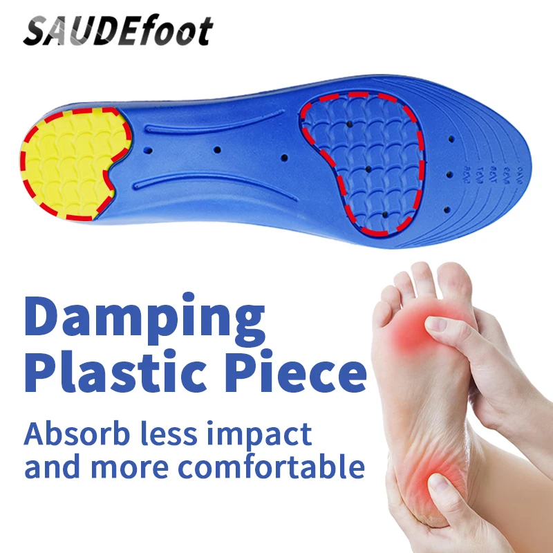 Saudefoot стельки для кроссовок ортопедические спортивные стельки Дышащие обувные колодки впитывают с устойчивостью к скольжению высокой супинацией