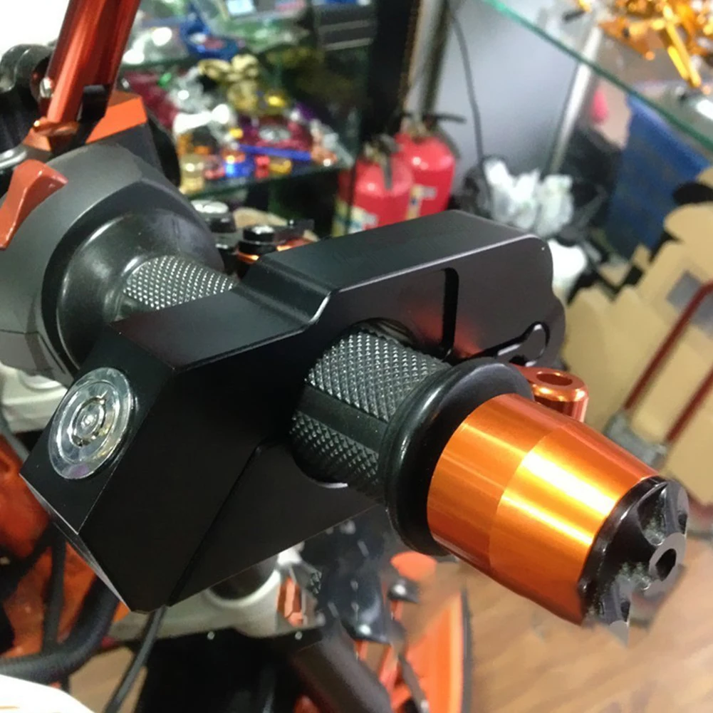Мотоциклетный замок Универсальный алюминиевый CNC мотоцикл Ручка Дроссельной заслонки замок безопасности с 2 клавишами