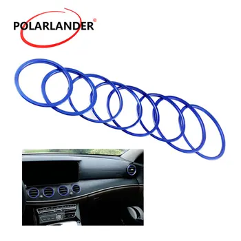 

For Benz E class W213 E200 300L 8pcs Outlet decoration rings Interior accessories Car Air conditioning Car styling