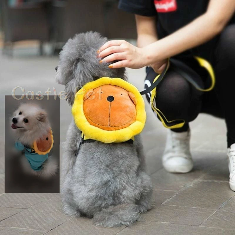 plush dog backpack