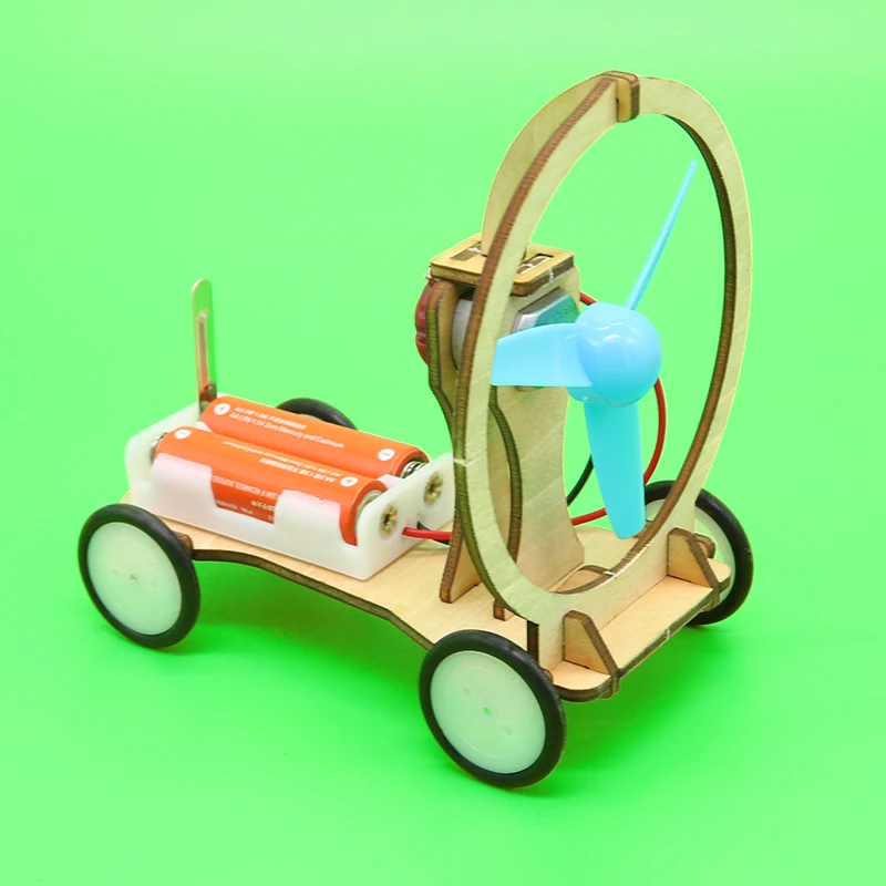 DIY Wind Power Car Experimente Wissenschaft Kits STAMM Spielzeug für Kinder 