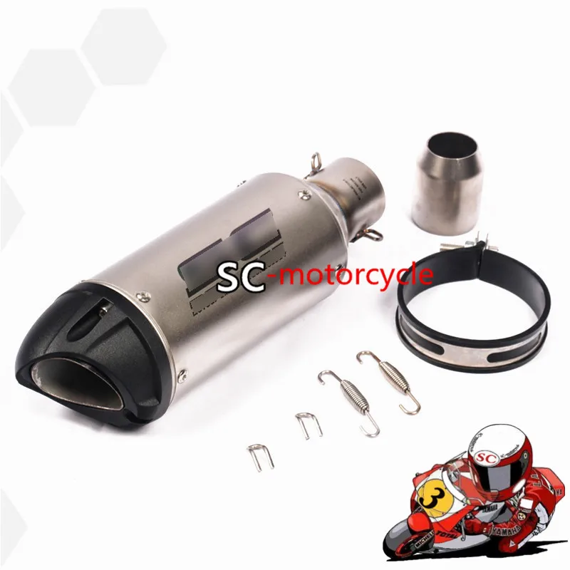 51mm entrada 320mm moto rcycle silenciador de escape de 250cc 350cc 600cc escapar moto tubo nmax tmax530 msx125 gsr 600 51mm entrada 320mm moto rcycle silenciador de escape de 250cc 350cc 600cc escapar moto tubo nmax tmax530 msx125 gsr 600