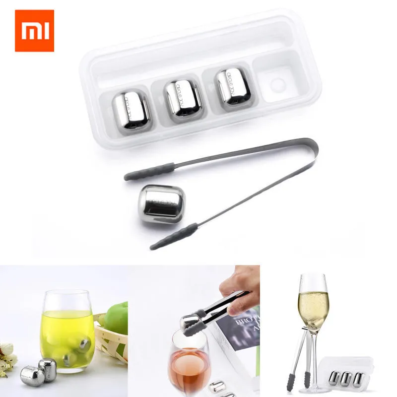 Xiaomi Mijia Circle Joy Ice Cube 304 нержавеющая сталь моющийся для длительного использования льдогенератор для вина пробки фруктового сока