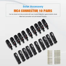 10 пар x MC4 разъемы мужской и женский watrerproof IP67 MC4 разъем панели солнечных батарей для панели солнечных батарей s