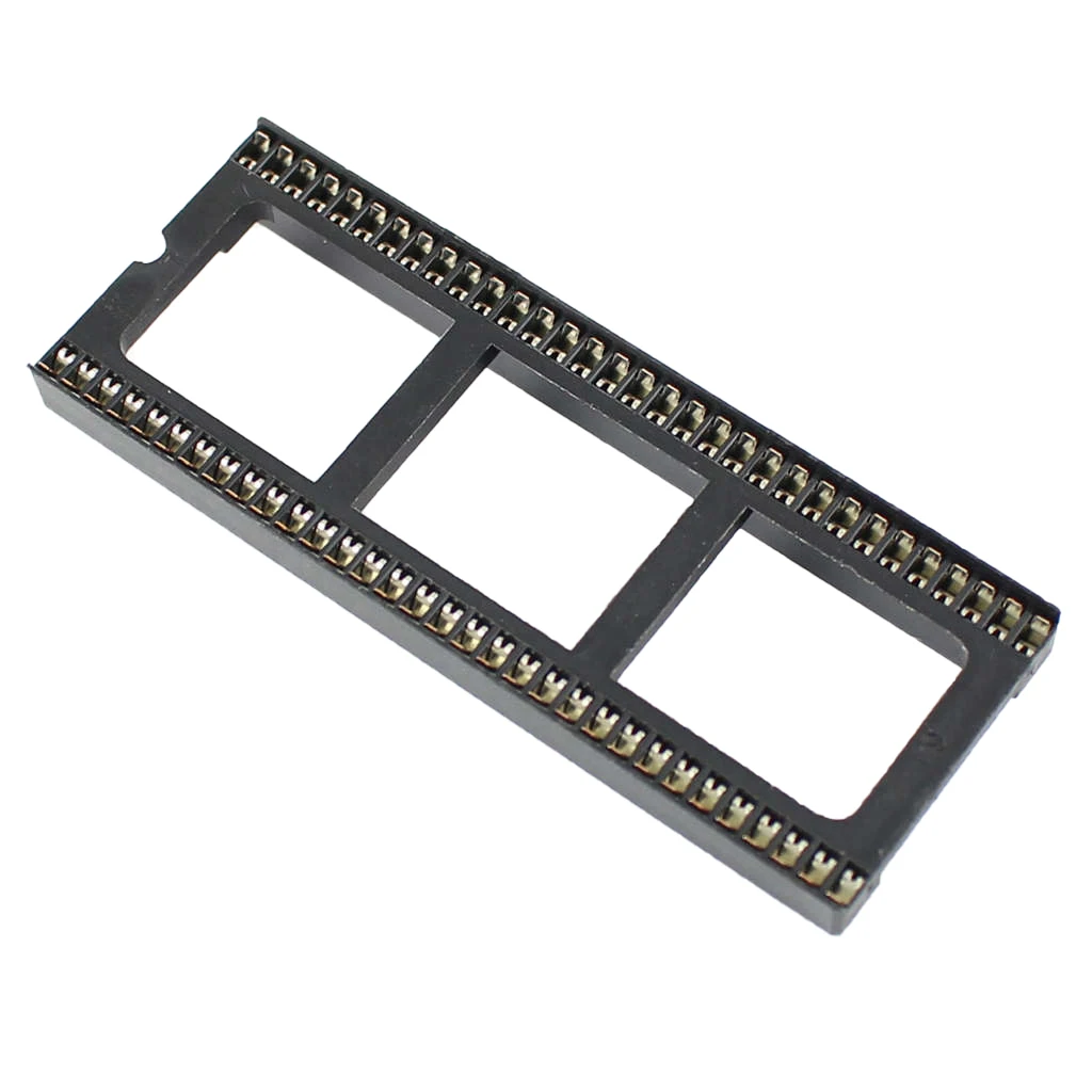 

Hot TTKK 10Pcs New 1.778Mm Pitch 64 Pin Dip Solder Type Wide Ic Socket Adapter