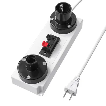 

CLAITE 1.35M 2 Pin LED Test Clip E27 E14 Bulb Adapter with Switch US Plug AC220V Suitable for Single Color Led Strip Light