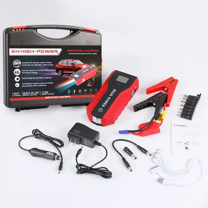 Us Plug High Power Car Jump Starter Multi Function Charger Battery Emergency Portable Power Bank Pack Booster Buster 12V Start Us Plug High Power Car Jump Starter Multi Function Charger Battery Emergency Portable Power Bank Pack Booster Buster 12V Start