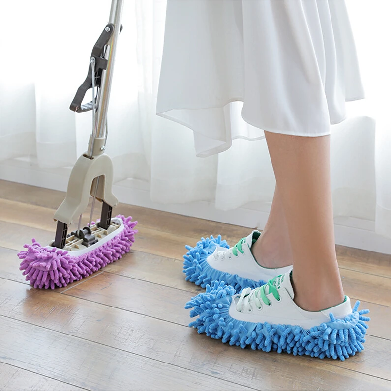 

High Quality 2019 Dust Cleaner Slipper Shoes Cover Mop Cloth House Bathroom Floor Clean Shoe 1pcs