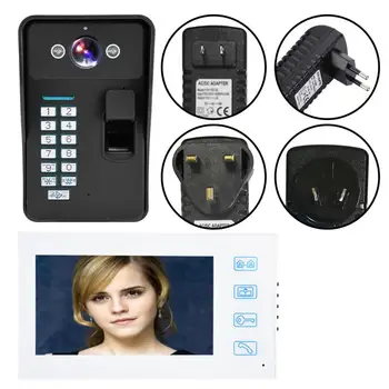 

Video Intercom Fingerprint Password Video Access Control Equipment Video Intercom System Smart DoorBell Kit