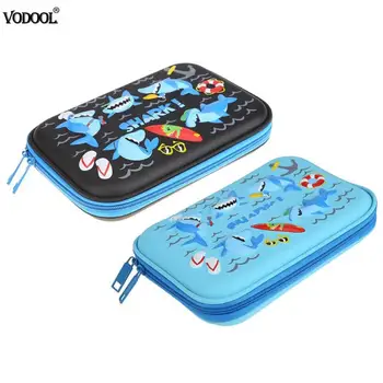 

Cartoon Shark Pencil Case Big Capacity for Kids Girls Boys Pencilcase Stationery Gel Pen Organizer Holder Bag School Stationery