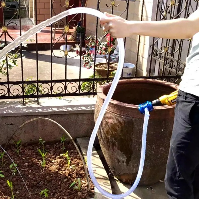 Миниатюрный водяной насос центробежный самовсасывающий ручной с электродрелью