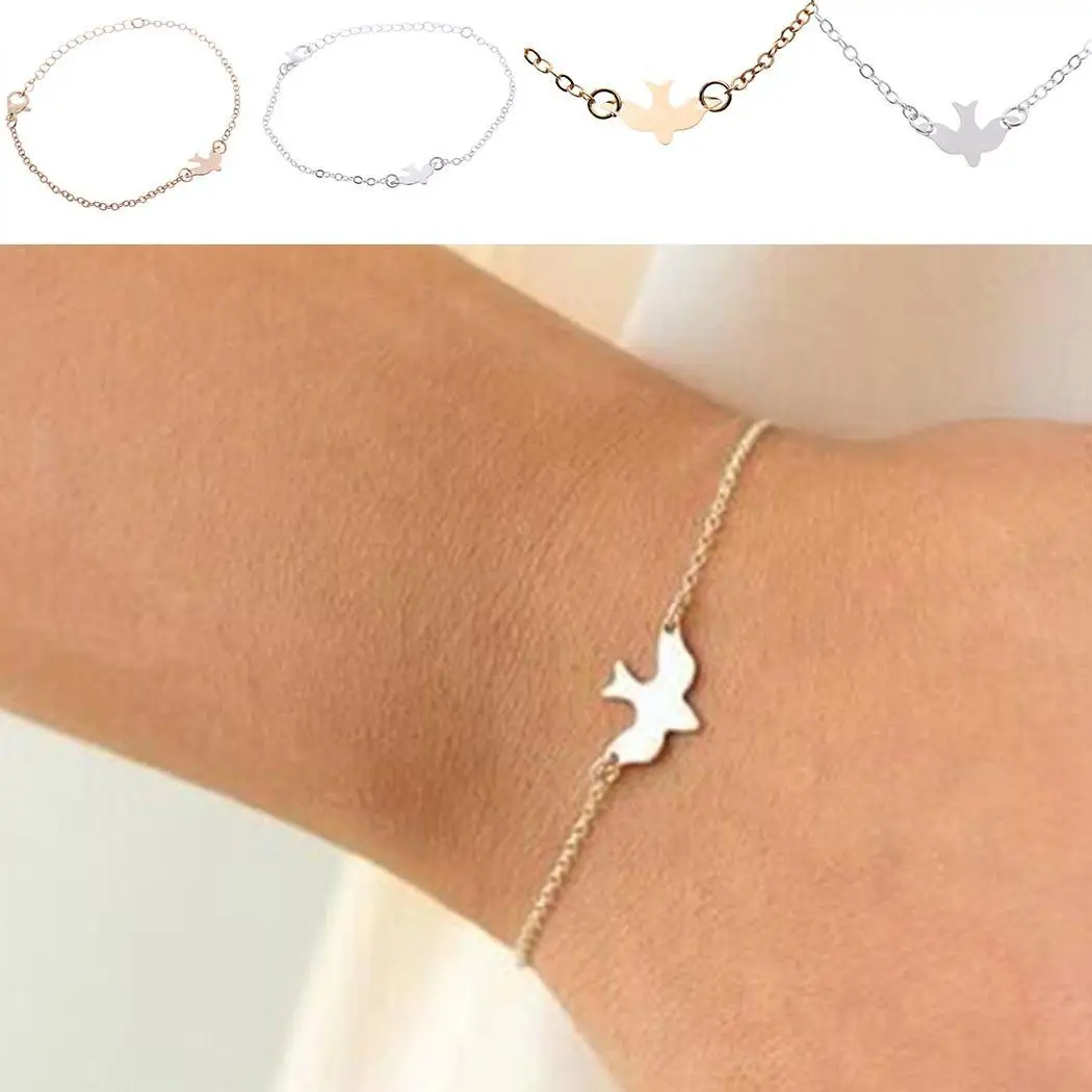 Для женщин Мода Ласточка Птица животных браслеты цепочки Jewelry повседневное