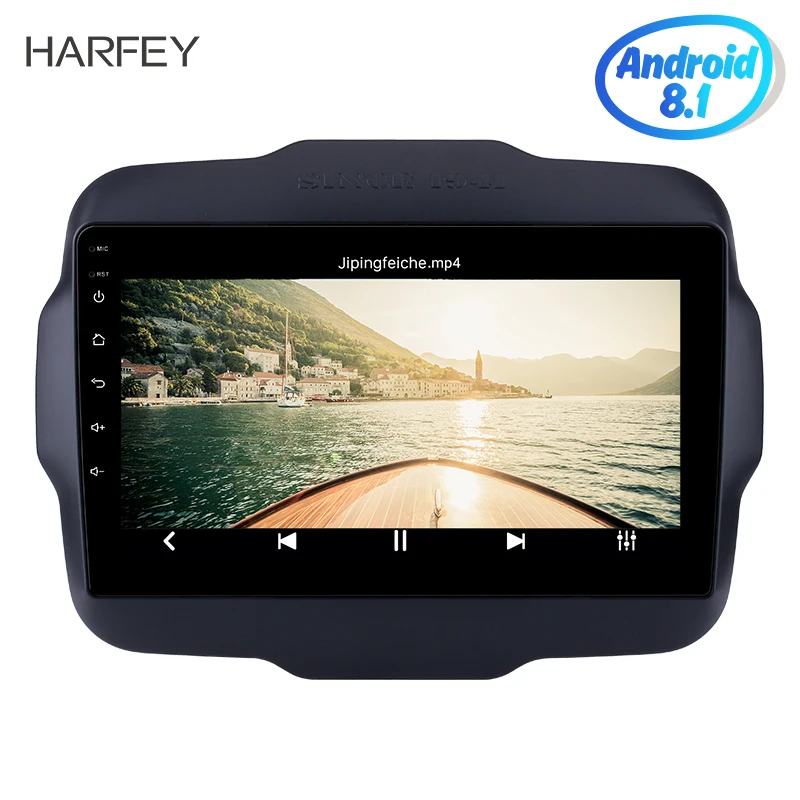 Автомобильный мультимедийный плеер Harfey Android 8 1 GPS навигация радио для Jeep Renegade 2016