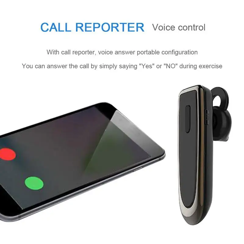 Беспроводной наушники Bluetooth V4.1 Бизнес стерео Шум Отмена гарнитура Сверхлегкий
