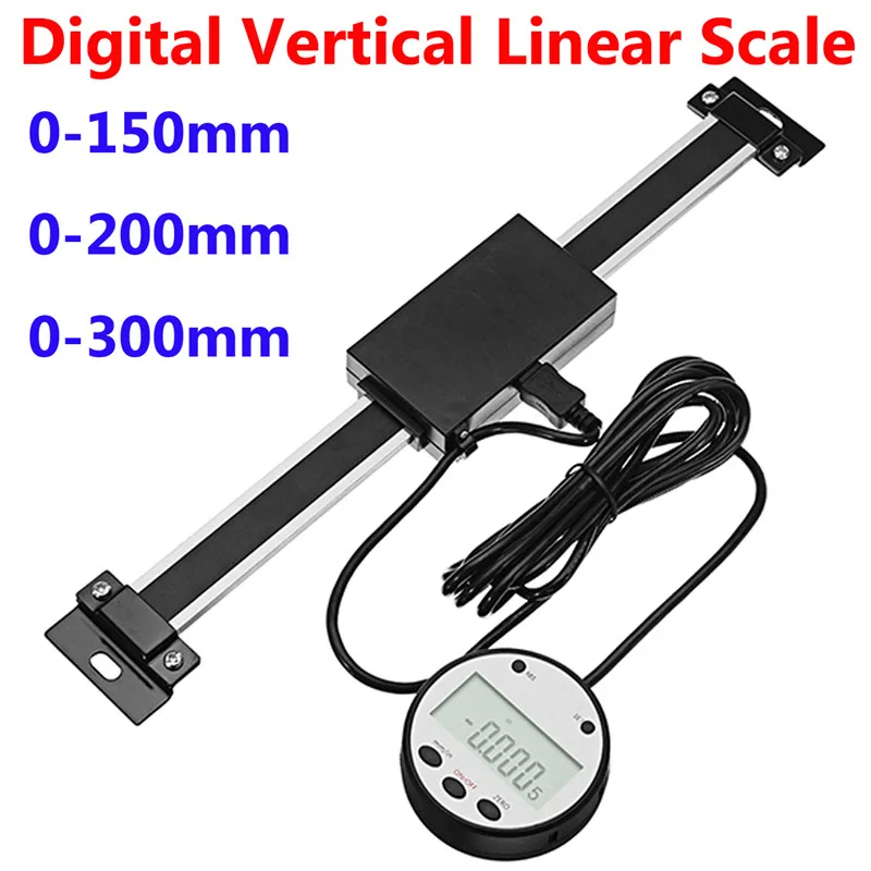 

0-150mm/0-200mm/0-300mm Digital Vertical Linear Scale Remote Digital Readout Linear Scale For Industry Lathes