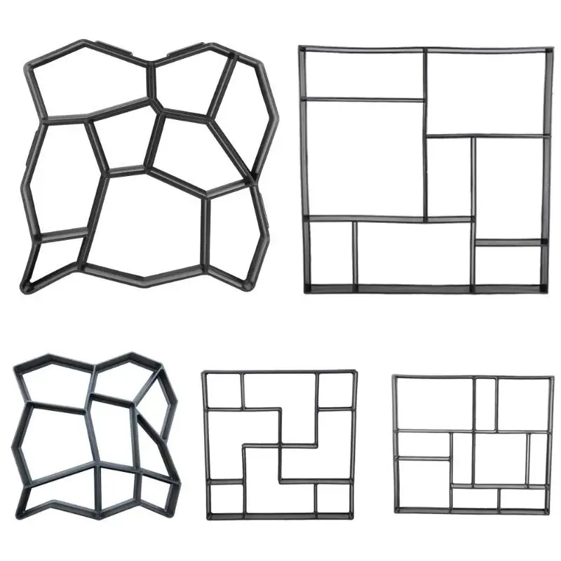Пластиковые формы для сада, для рукоделия, для мощения, для сада, ходьбы, пола, дороги, бетона, шаговой дорожки, каменной дорожки, формы для патио