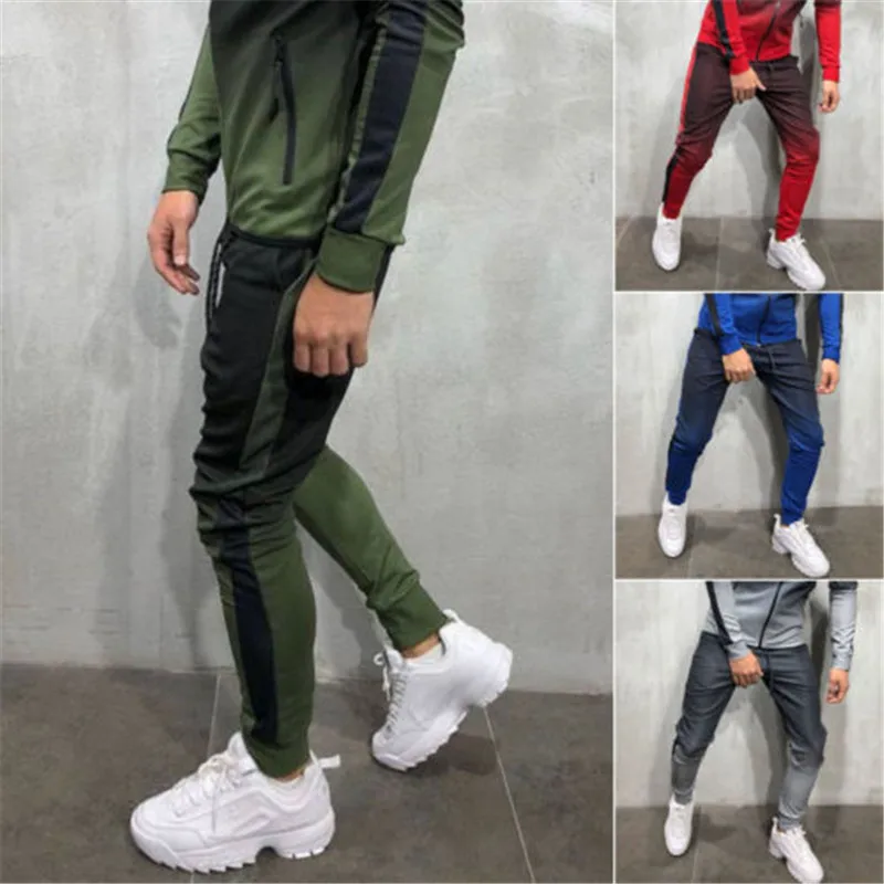 

Men's Track Pants Casual Sports Jogging Bottoms Joggers Trousers fashion Drawstring Pencil Pants