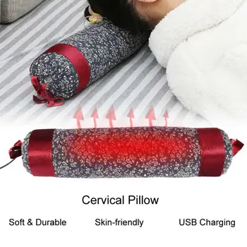 

Household Infrared Moxibustion Hot compress Cervical Massager Pillow Electric Heating Shoulder Neck Massage Pillow Pain Relief