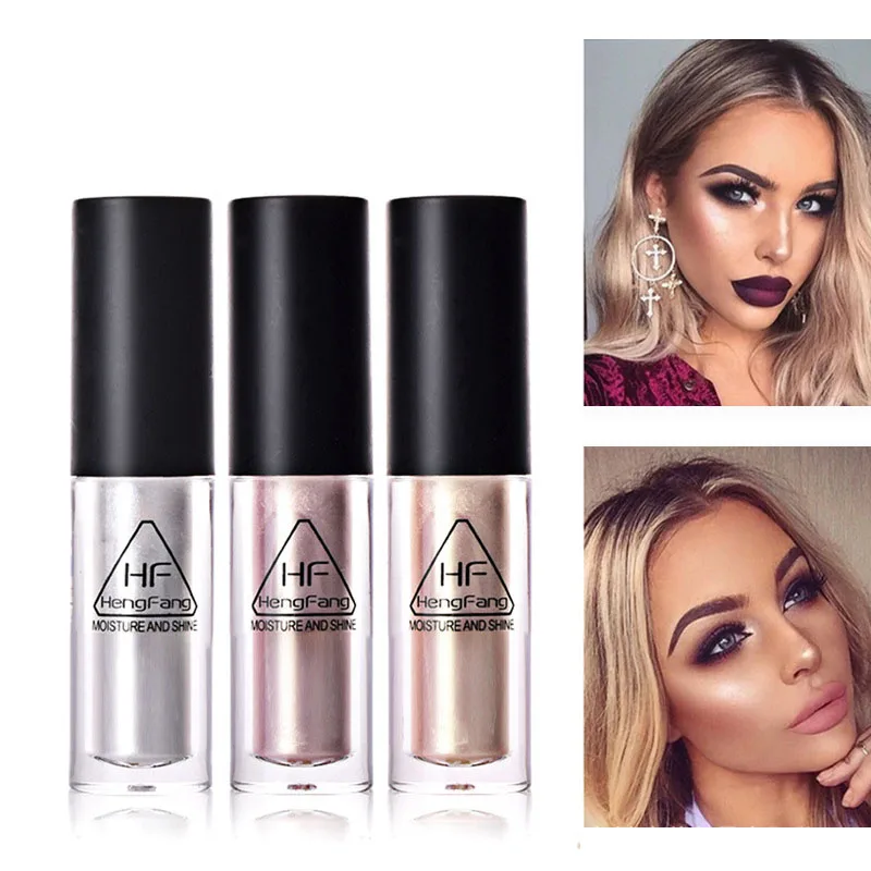 New Gold Highlighter Liquid Cosmetic Face Contour Brightener Glow