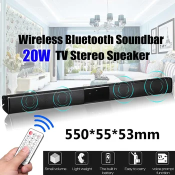 

20W TV Speaker Soundbar bluetooth Wireless Home Theater Sound Bar Remote Control