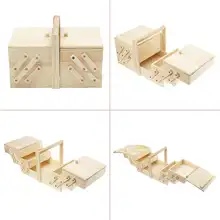 29,5x19x18 см портативный деревянный чехол для хранения, коробка для хранения эфирных масел, косметика, винтажное ювелирное изделие, для дома, беспорядок, кольцо для шитья, расширяемое