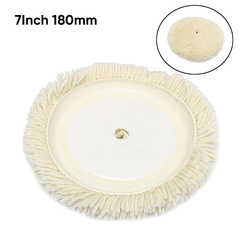 7 inch Soft Wool Clean Polishing Buffing Bonnet Pad for Car Auto Polisher