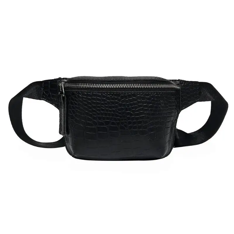 

Alligator Pattern Shoulder Waist Bags Women Crossbody Chest Fanny Belt Pack Women's waist bag women's belt bag black leather Bag